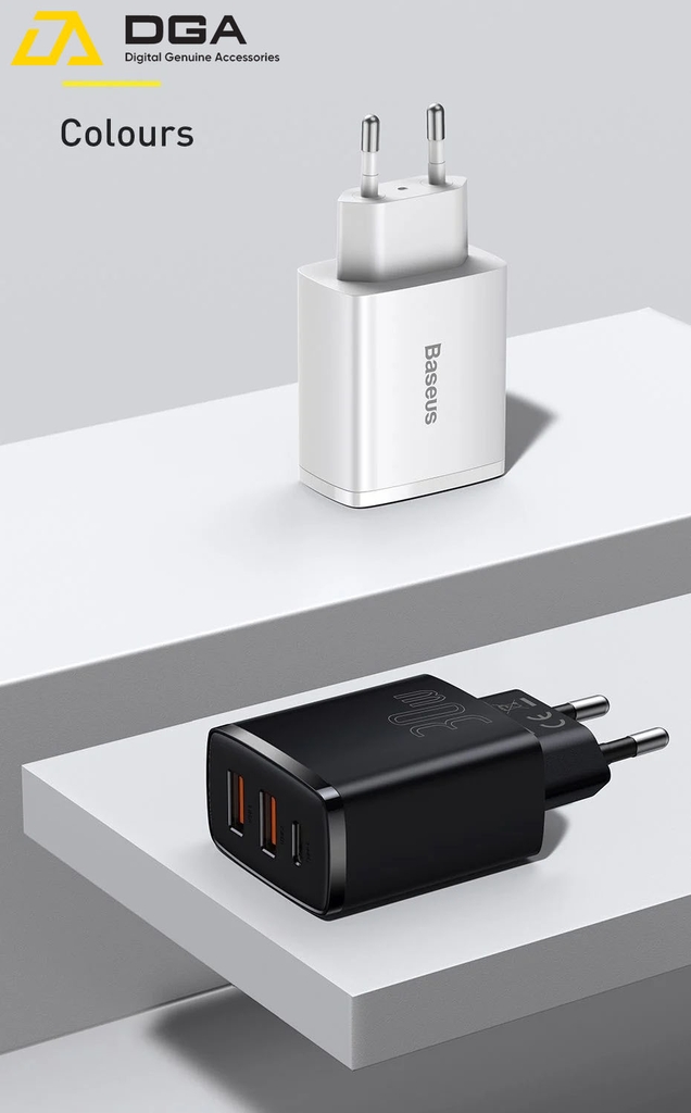 Cóc sạc nhanh siêu nhỏ gọn Baseus Compact Quick Charger 30W