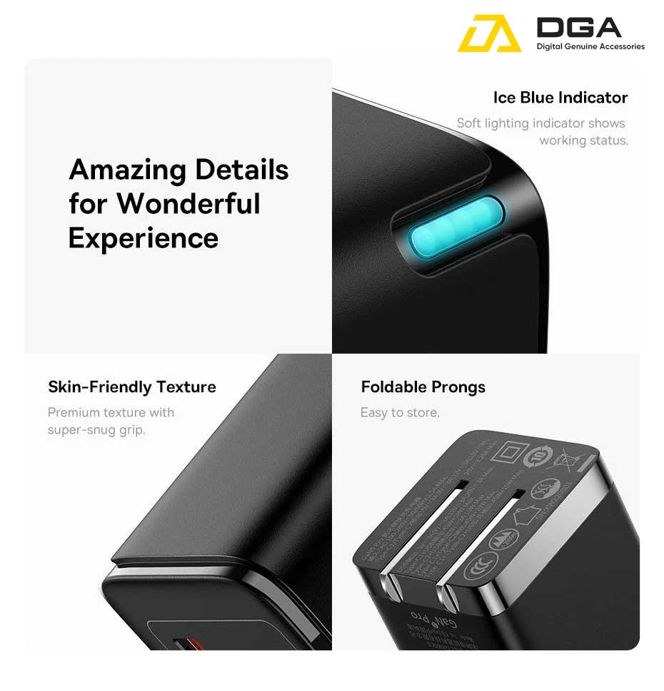 Cóc Sạc Nhanh Baseus GaN5 Pro Quick Charger 65W