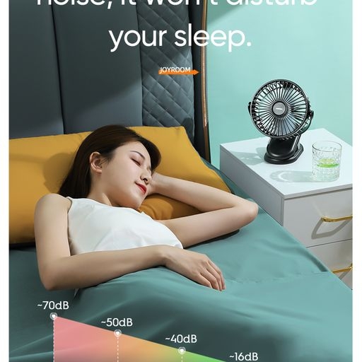 Quạt tích điện Joyroom di động CY363 CheerSummer series clip fan 3000mAh