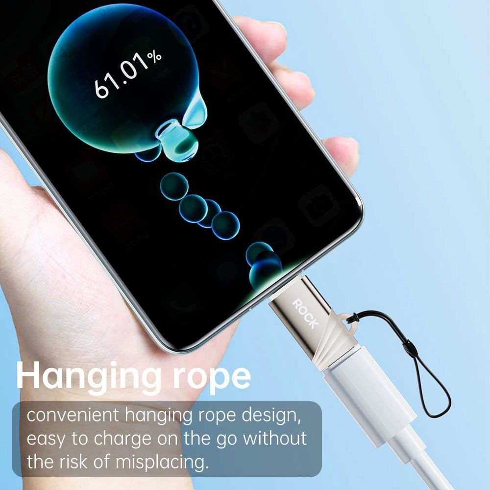 Đầu chuyển OTG ROCK SPACE L12 USB-C to Lightning