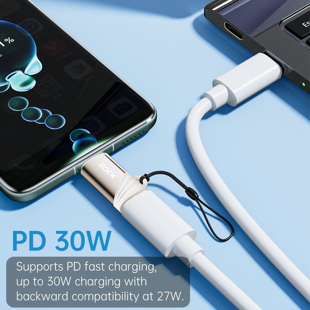 Đầu chuyển OTG ROCK SPACE L12 USB-C to Lightning