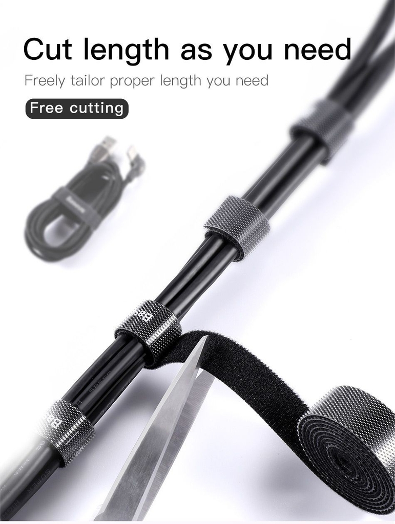 Dây quấn cáp Baseus Rainbow Circle Velcro Straps