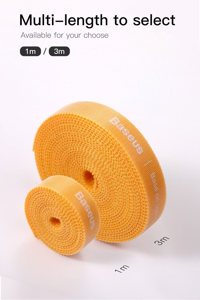 Dây quấn cáp Baseus Rainbow Circle Velcro Straps