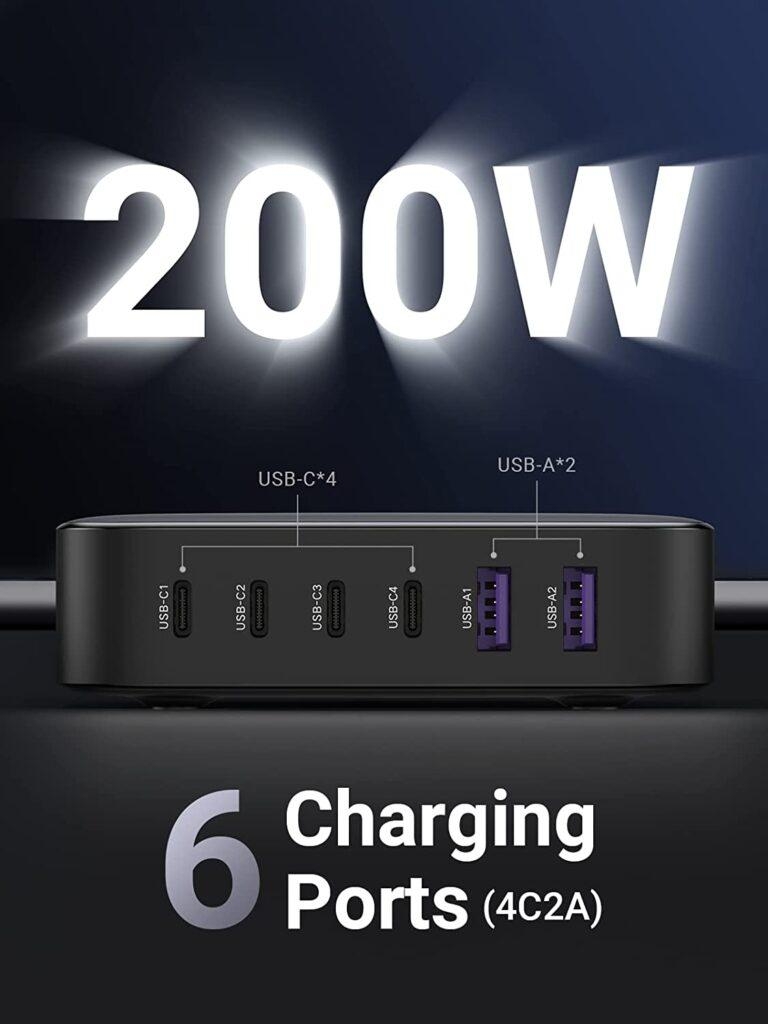 Củ sạc UGREEN GaN 200W Desktop Charger 40914