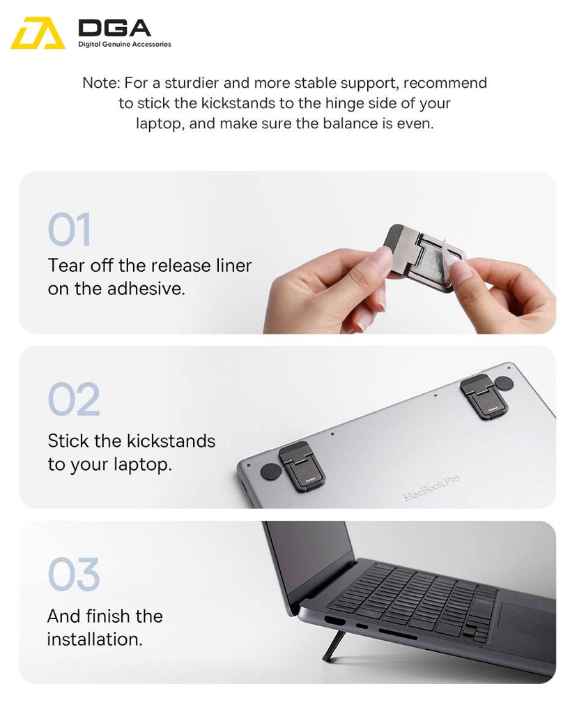 Đế Tản Nhiệt Đa Năng Siêu Nhỏ Gọn Cho Laptop/Macbook Baseus Slim Laptop Kickstand
