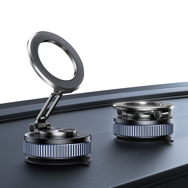 Đế Giữ Điện Thoại Hút Chân Không Từ Tính Trên Ô Tô USAMS ZJ084 (3-Axis folding, N52 Strong magnetic adsorption, 720° Rotation)