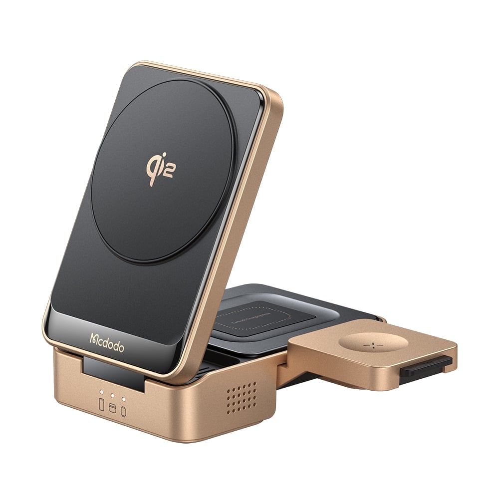 Đế Sạc Từ Tính Không Dây 3-in-1 MCDODO MagQ CH-519 15W (Qi2, Multiple Cooling Modules)