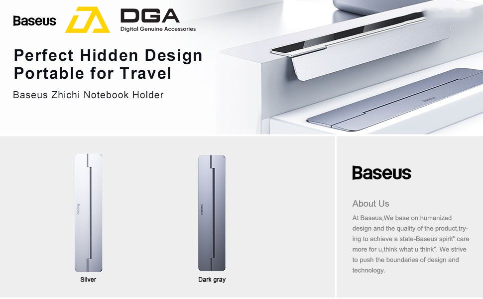 Đế tản nhiệt dạng xếp, siêu mỏng Baseus Papery Notebook Holder