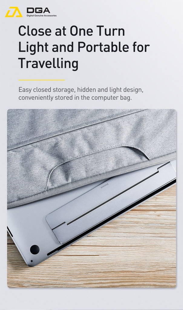 Đế tản nhiệt dạng xếp, siêu mỏng Baseus Papery Notebook Holder