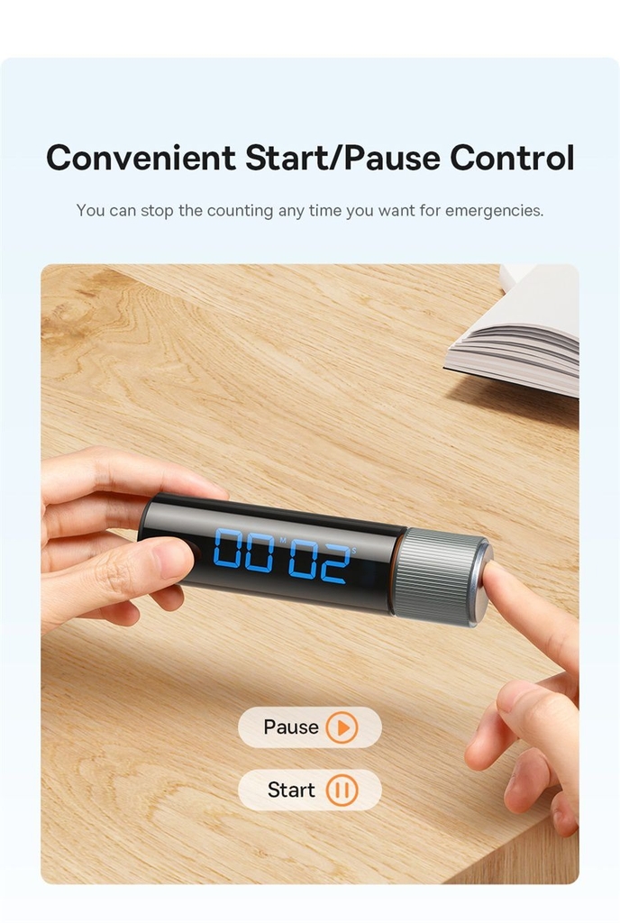 Đồng Hồ Báo Thức Hẹn Giờ Đếm Ngược Màn Hình Kỹ Thuật Số Baseus Heyo Series Magnetic Countdown Timer