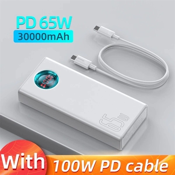 Pin sạc dự phòng 30000 mAh Baseus Amblight 65W Digital Display Quick Charge Power Bank