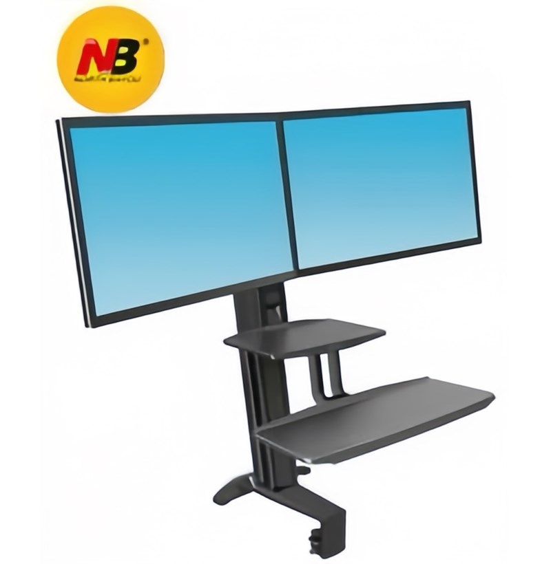 Giá treo gắn bàn 2 LCD NB L100 (22-32
