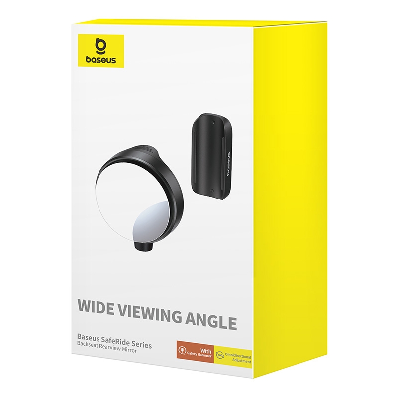 Gương Chiếu Hậu Sau Tích Hợp Dụng Cụ Phá Kinh Baseus SafeRide Series Backseat Rearview Mirror Dùng Trên Ô Tô (Bộ 1 cái)