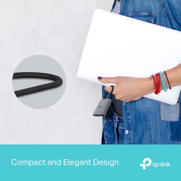 Hub Mở Rộng Đa Năng 3-in-1 TP-LINK UH3020C (Type-C to HDMI4K@60Hz + USB-A 3.0 5Gbps + 1*Type-C PD100W)