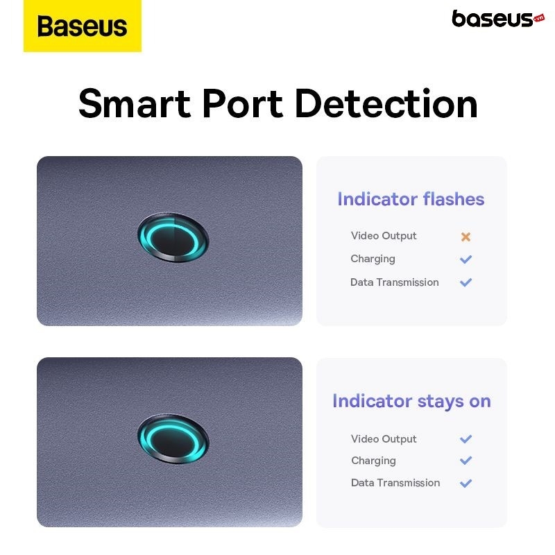 Baseus UltraJoy Series 5-Port HUB Docking Station Space Grey（Type-C to HDMI4K@30Hz*1+USB 3.0*3+PD*1)