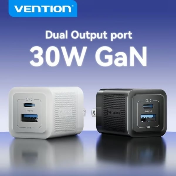 Củ Sạc Nhanh C+A 2 cổng FEQ 30W (GaN Charger)