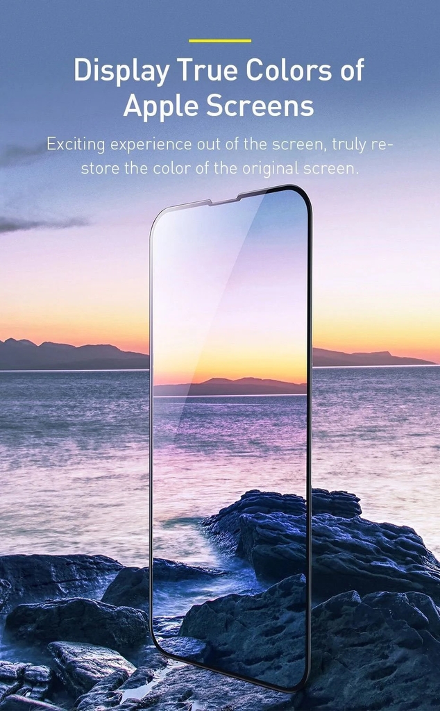 Kính cường lực Baseus 0.23mm curved-screen tempered glass screen protector with crack-resistant edges
