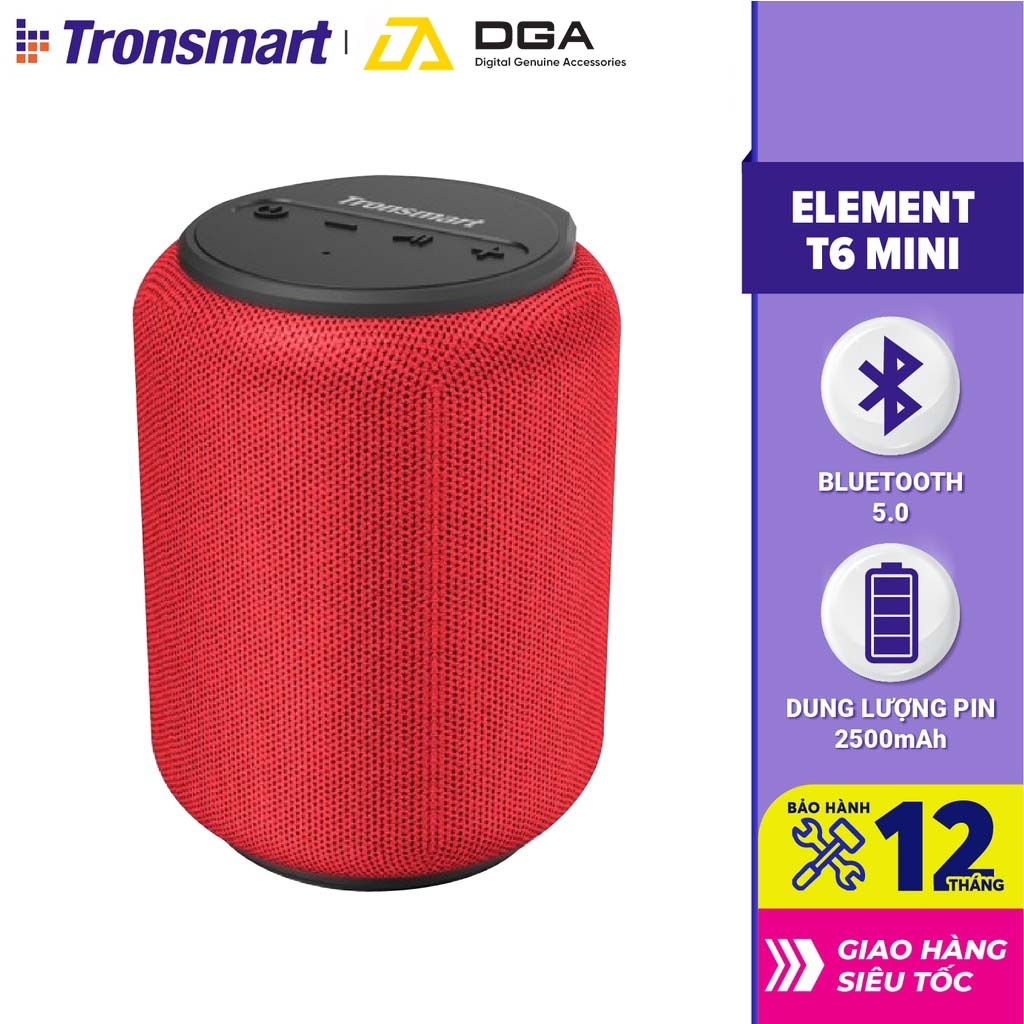 Loa bluetooth không dây Bluetooth 5.0 Tronsmart Element T6 Mini 15W Chống nước IPX6