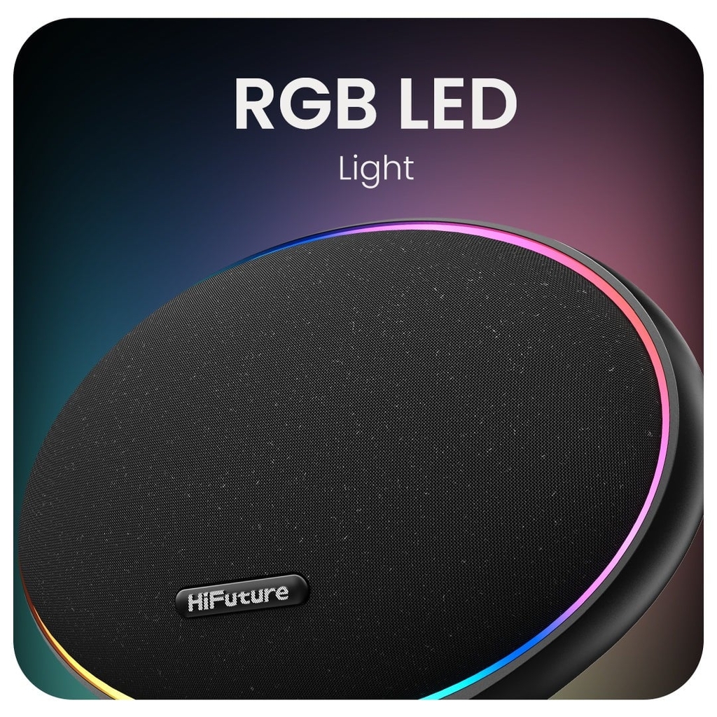 Loa Di Động Không Dây HiFuture ORBIT 80W (Bluetooth v.5.4, 8H, 8000mAh, RGB LED Light, Connects USB/Type-C and AUX IN, DSP, DynaBoost™ Technology, TWS Mode)