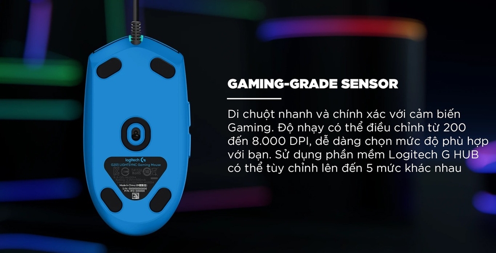 CHUỘT LOGITECH G203 LIGHTSYNC RGB