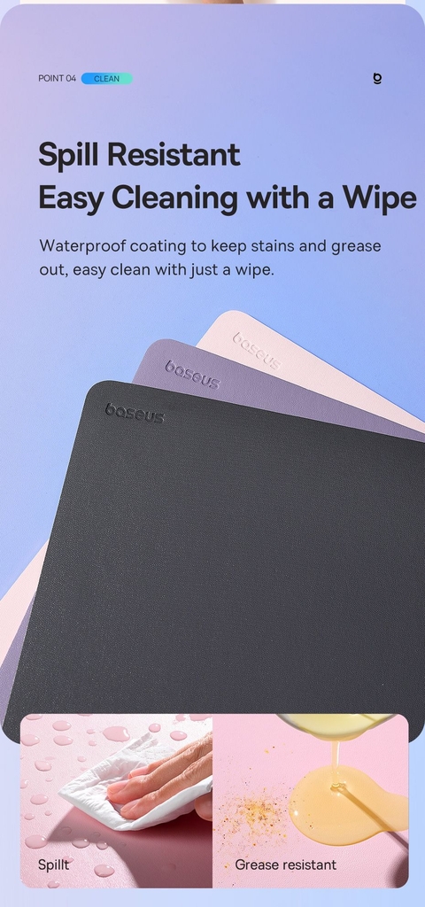 Lót Chuột Baseus Mouse Pad Chất Liệu Da PU Siêu Mịn