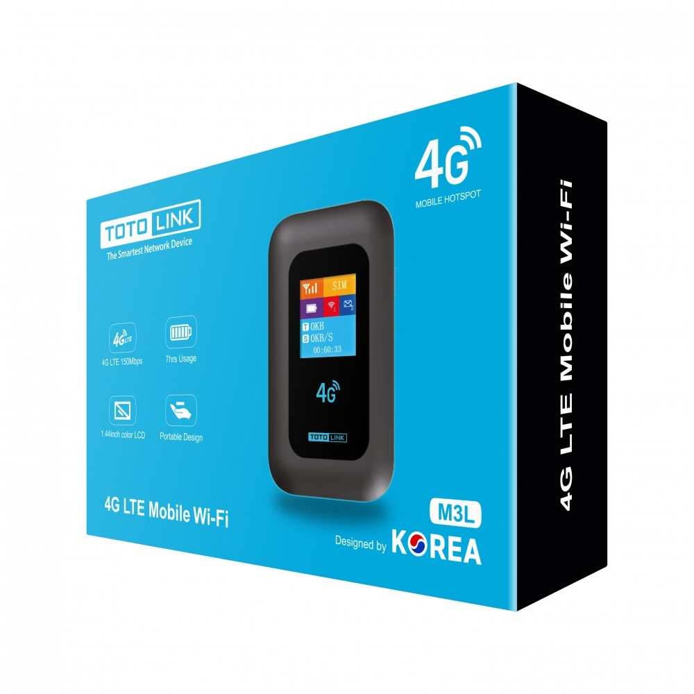 Bộ phát WiFi di động 4G LTE 150Mbps Totolink M3L