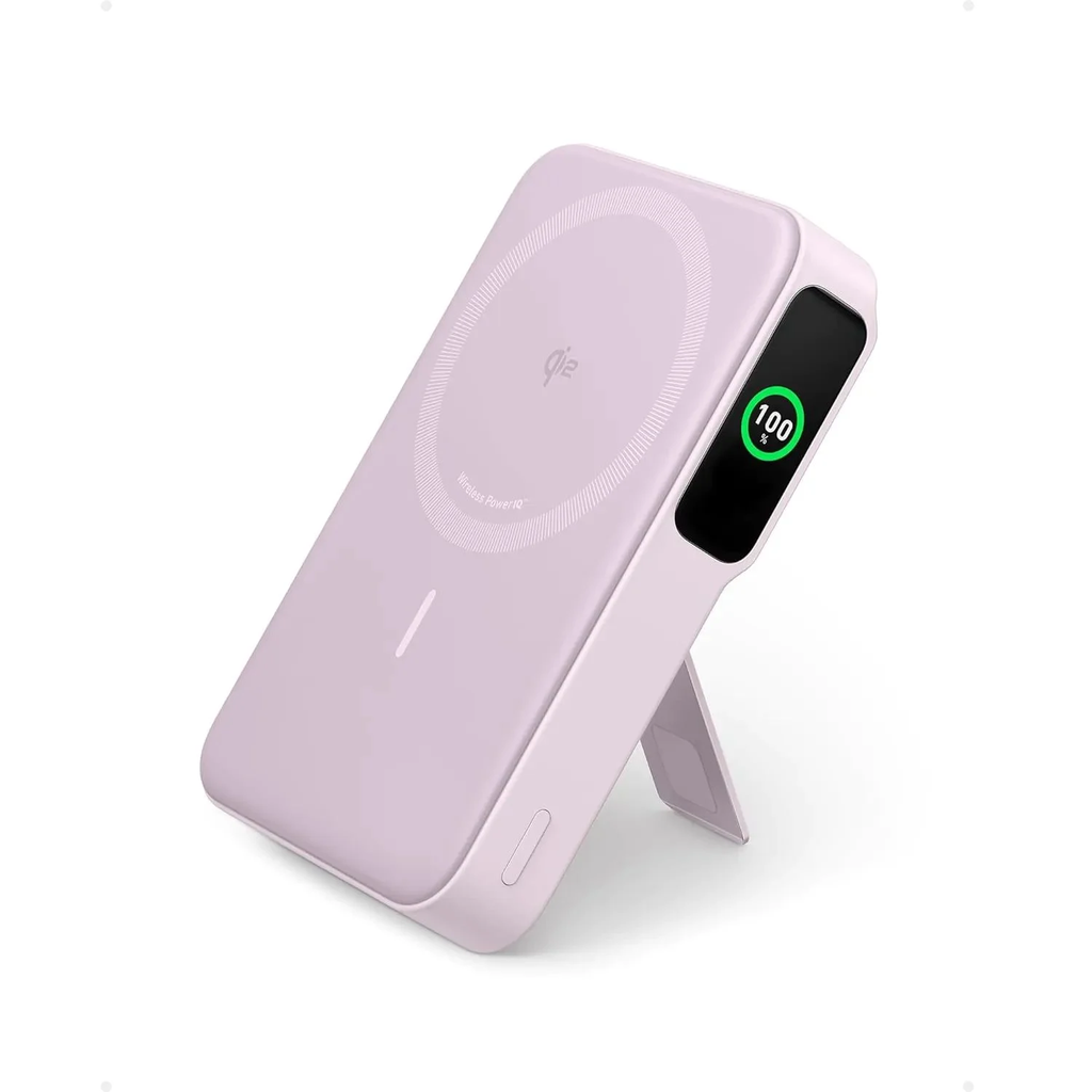 Pin Dự Phòng Từ Tính Kiêm Sạc Không Dây Qi2 1C ANKER Maggo A1654 10000mAh 27W (With Stand, Sạc Không Dây Chuẩn Qi2 15W, Smart Digital Display, Wireless PowerIQ)
