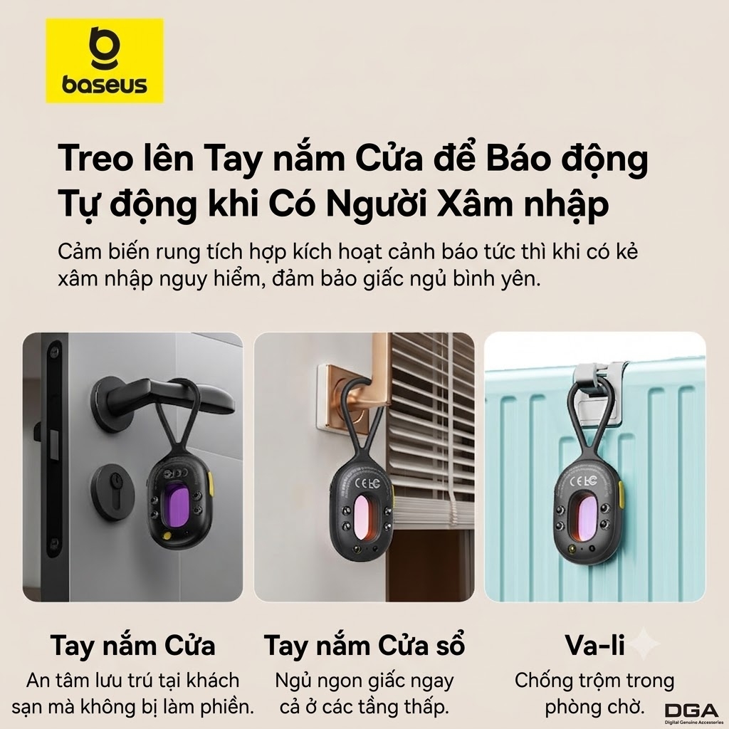 Máy Dò Hồng Ngoại Phát Hiện Camera Baseus Heyo Series II Camera Detector
