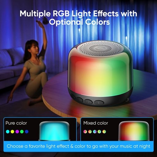 Joyroom JR-ML03 Transparent RGB Wireless Speaker-black