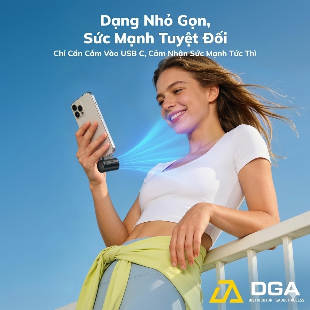 Mô đun quạt tốc độ cao dùng thêm cho pin dự phòng AECOOLY Air Mate (17000RPM, 4-Speed Level Adjustment)