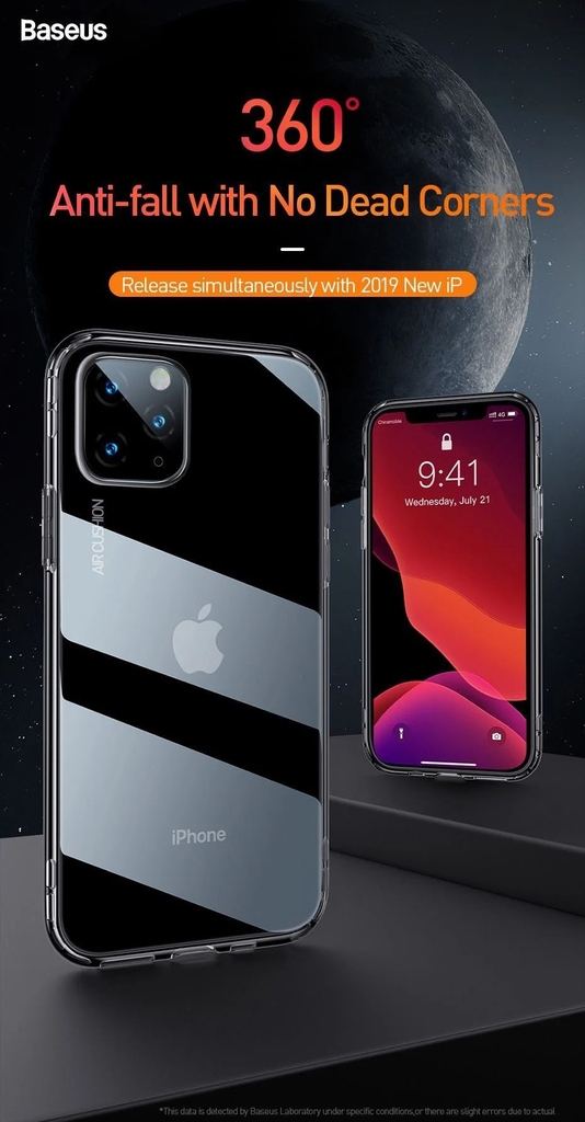 Ốp lưng chống sốc trong suốt Baseus Safety Airbags Case cho iPhone 11 Pro Series 2019