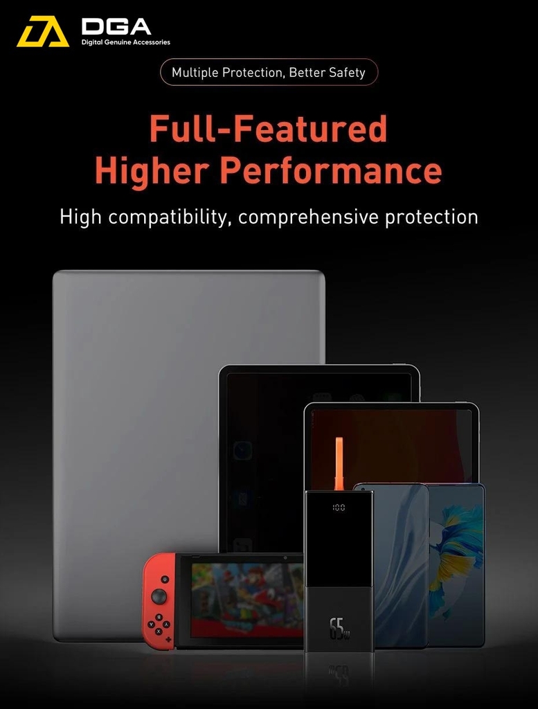 Pin sạc dự phòng 65W 20000mAh công suất cao Baseus Elf Digital Display Fast Charging Power Bank