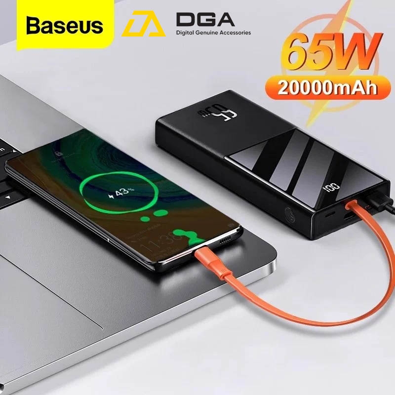 Pin sạc dự phòng 65W 20000mAh công suất cao Baseus Elf Digital Display Fast Charging Power Bank