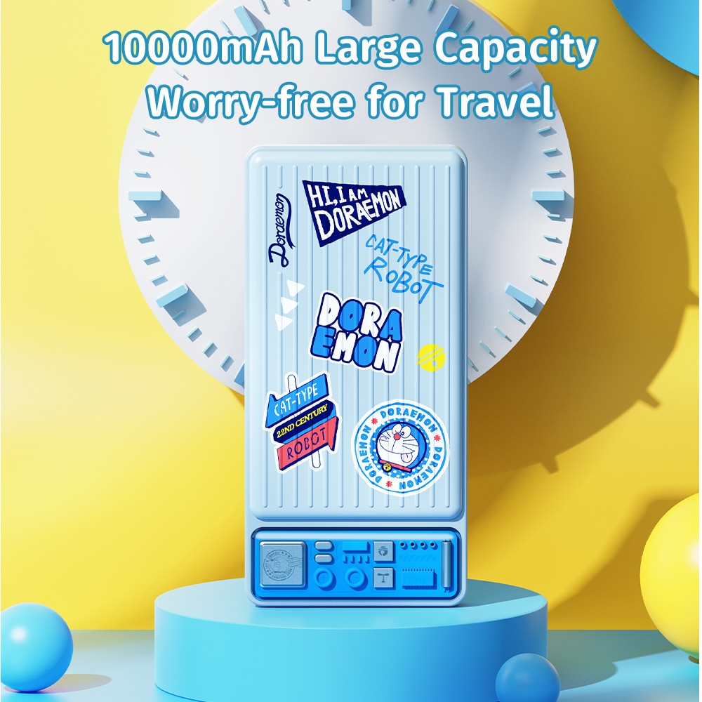 Pin Dự Phòng ROCK SPACE Doraemon P96 Fast Charging (10000mAh, Doraemon Authentic Licensed)