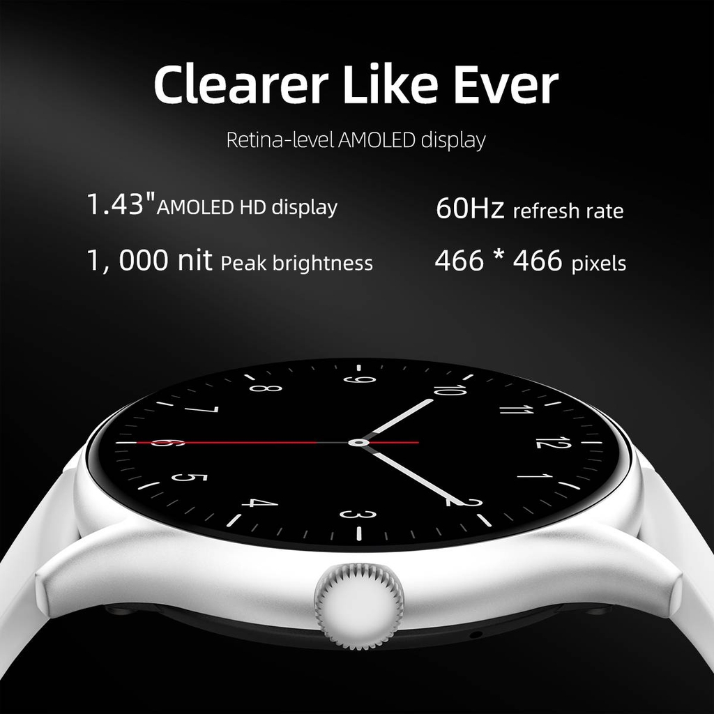 Đồng hồ thông minh QCY GT Xiaomi đo sức khỏe, huyết áp, nhịp tim