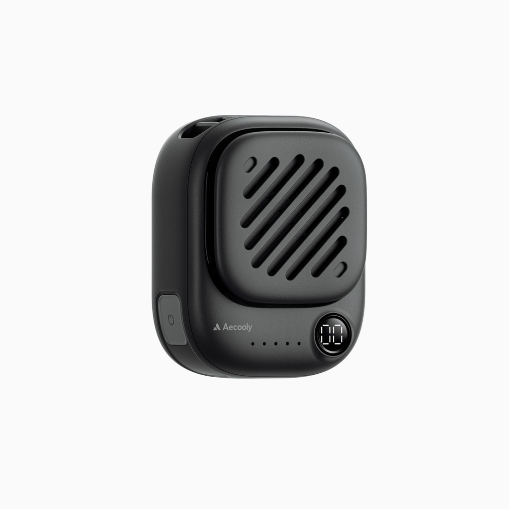 Quạt Đeo Cổ Cầm Tay Mini AECOOLY Click 01 (7000RPM, 3-Speed Level Adjustment, Up to 9H, 2000mAh, 7m/s, Digital Display, ≤30db)