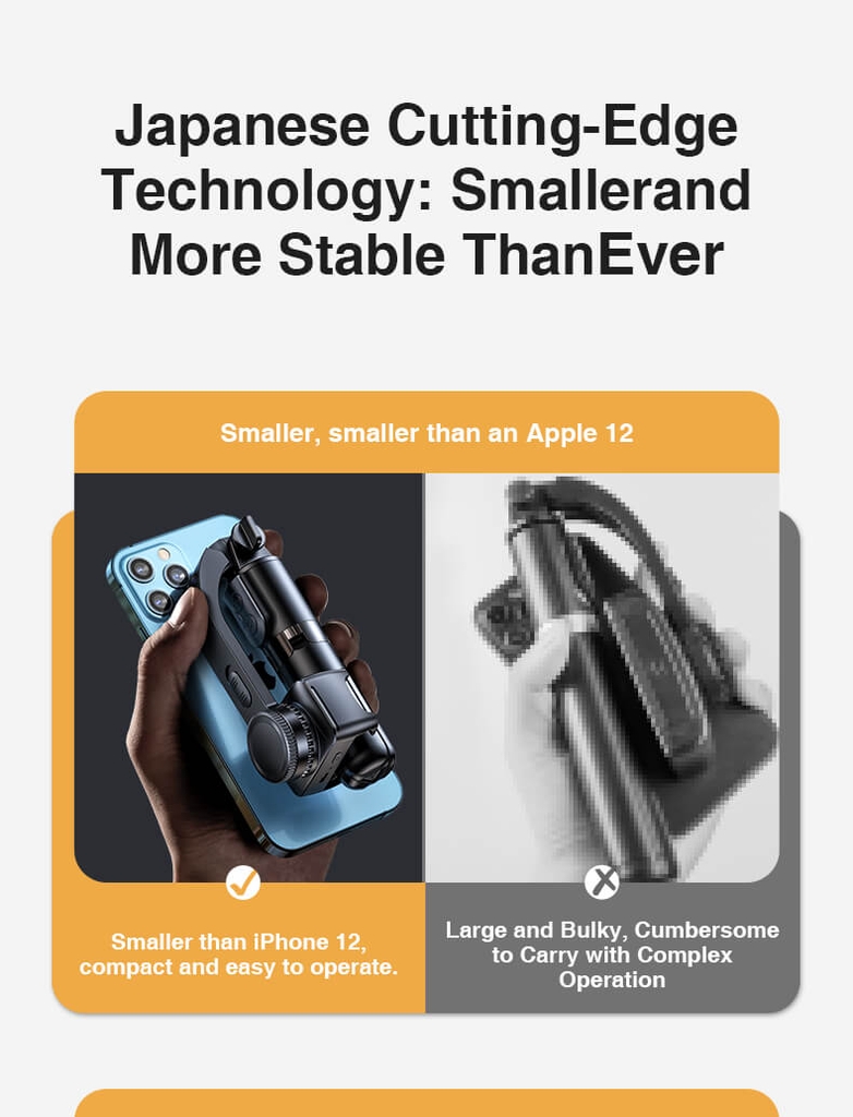 Gimbal chống rung Mini Rtako L08 Mini Anti-shake Gimbal