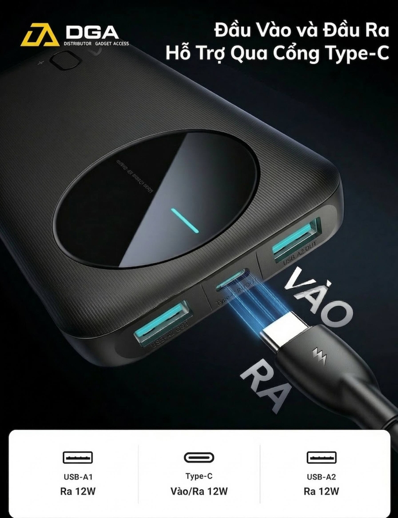 Sạc dự phòng 10000mAh Joyroom PBF12 mang lên được máy bay có 3C