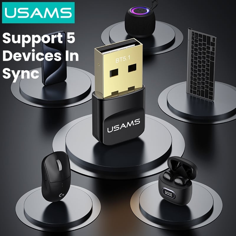 USB Bluetooth USAMS – ZB321 USB BT Adapter 5.1 Version ( Black )
