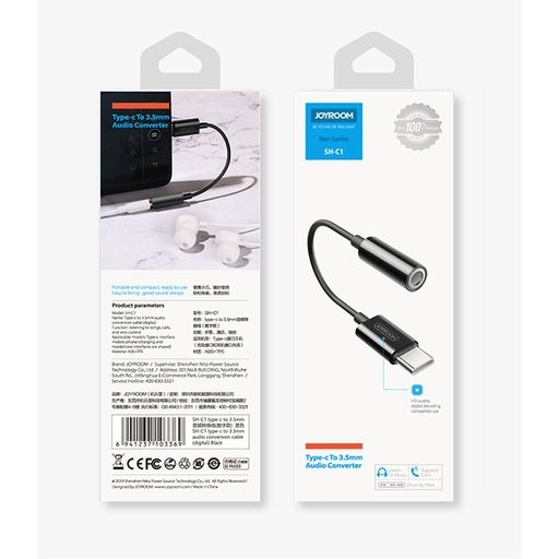 Cáp chuyển đổi Joyroom SH-C1 Type-c to  HIFI+PD Audio Converter