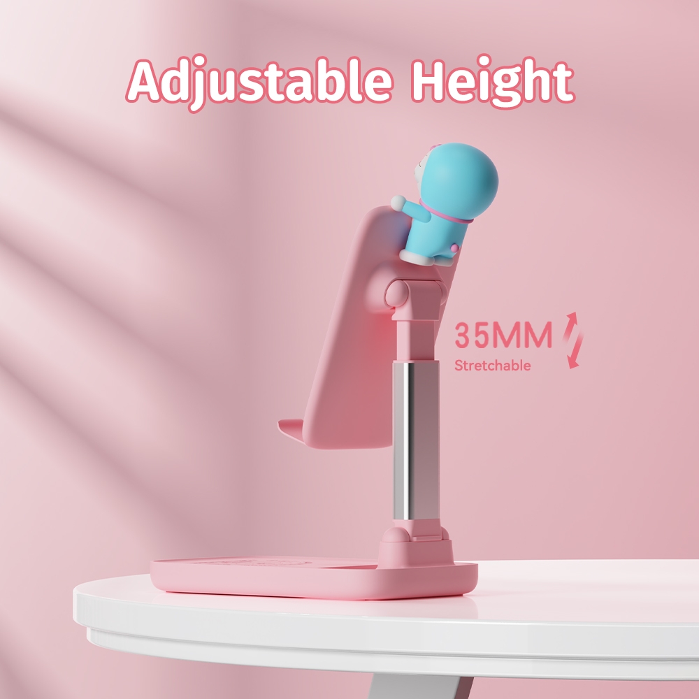 Giá Đỡ Điện Thoại Để Bàn ROCK Doraemon N30 (Anti-slip Silicone, Dual Axis Adjustment, Freely Adjustable Height)
