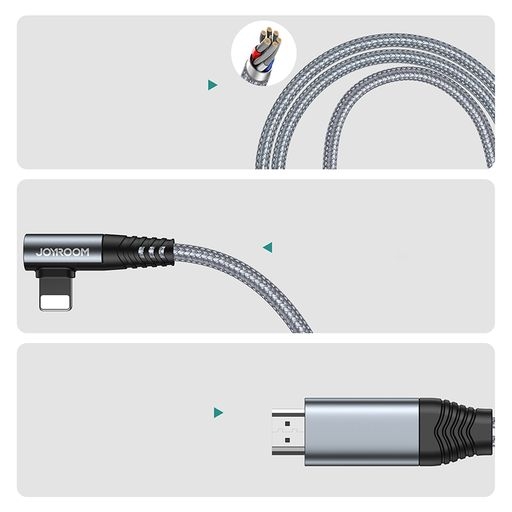 Cáp chuyển đổi Joyroom SY-35L1 Lightning to HDMI 4K mirroring cable