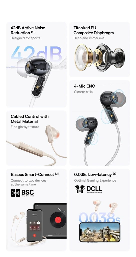 Tai Nghe Bluetooth Thể Thao U2 Pro Neckband Noise-Cancellation Wireless Earphones Bluetooth 5.2 Waterproof