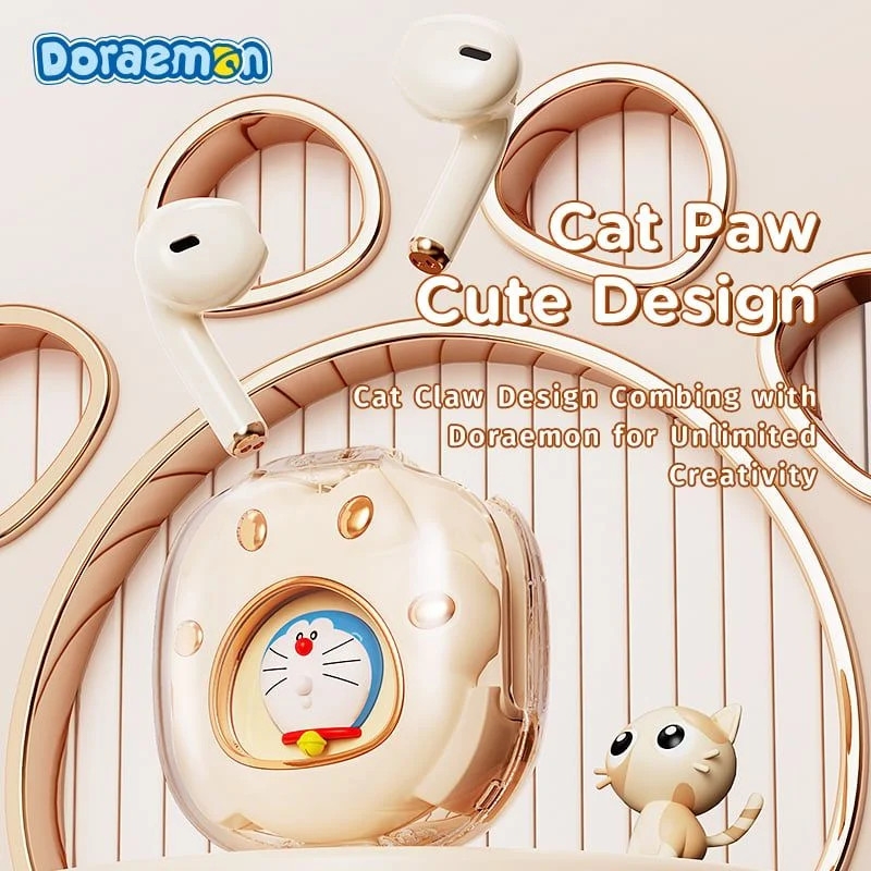 Tai Nghe Không Dây ROCK SPACE Doraemon Cat Claw TWS