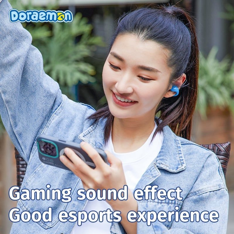 Tai Nghe Không Dây ROCK SPACE  Doraemon Sound Earcuffs TWS (Doraemon Authentic Licensed)