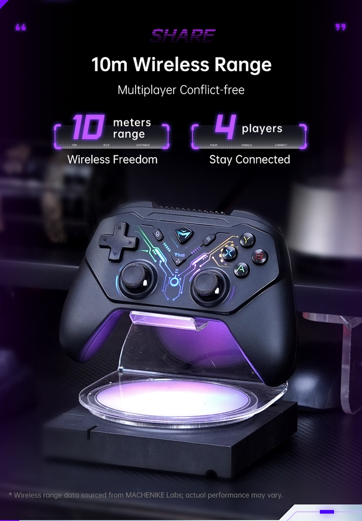 Tay cầm chơi game không dây Machenike G3s Dual-Mode - Hàng Chính Hãng