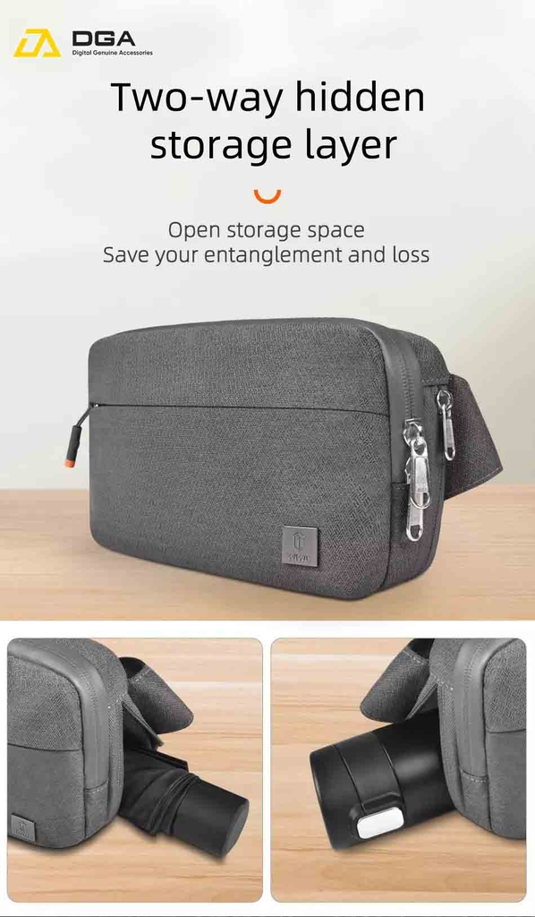 Túi đựng phụ kiện thể thao WIWU ALPHA CHEST PACKAGE CROSSBODY BAG