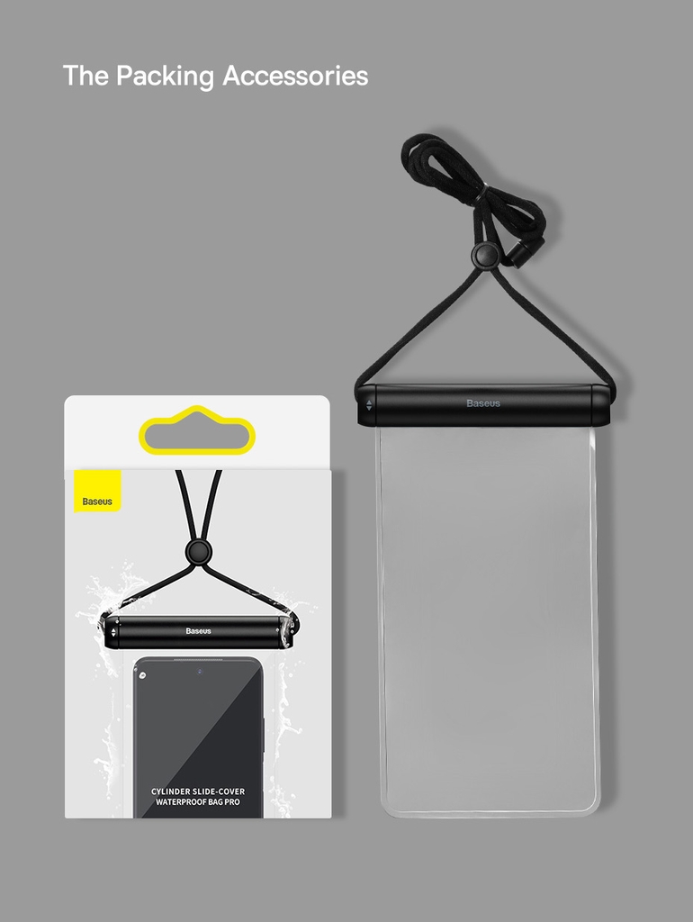 Túi Chống Nước Điện Thoại Baseus Cylinder Slide-cover Waterproof Bag Pro IPX8