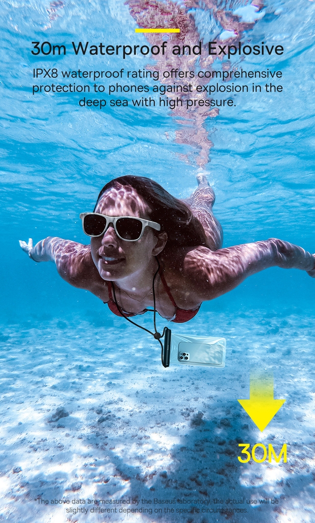 Túi Chống Nước Điện Thoại Baseus Cylinder Slide-cover Waterproof Bag Pro IPX8