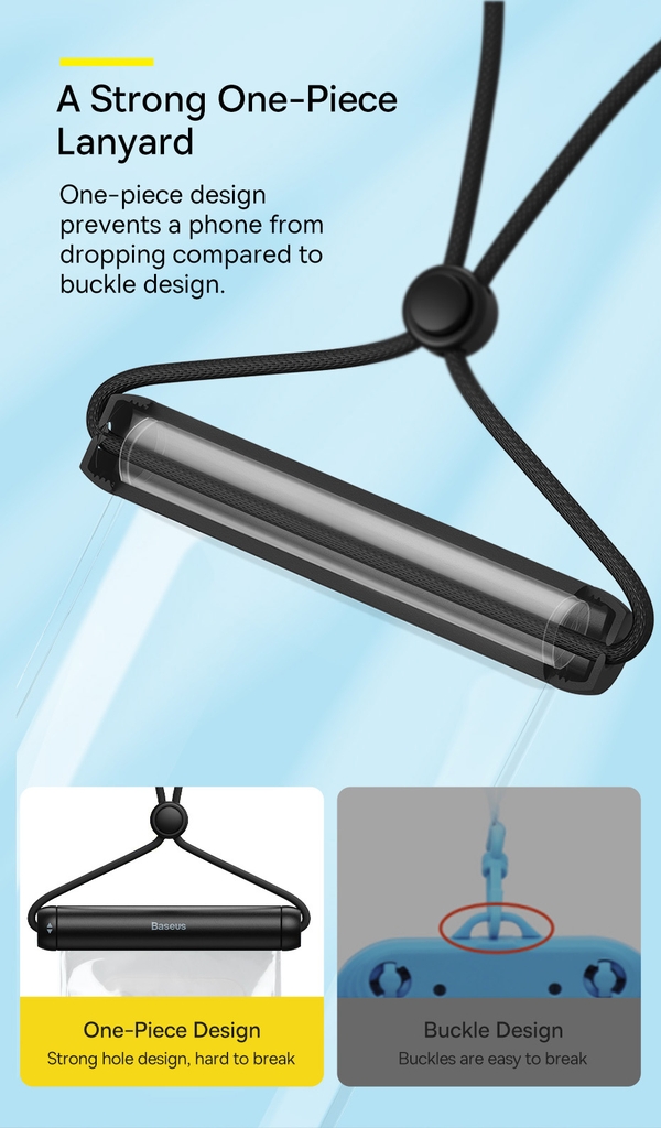 Túi Chống Nước Điện Thoại Baseus Cylinder Slide-cover Waterproof Bag Pro IPX8